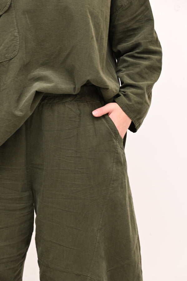 Completo costine tasche - Verde militare