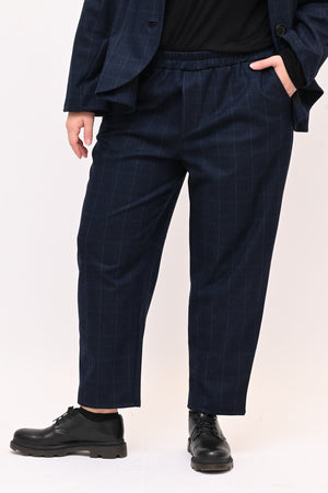 Completo fustagno quadri - Blu