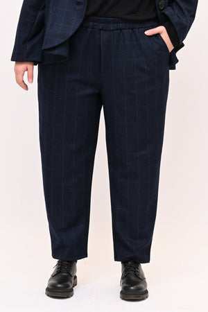 Completo fustagno quadri - Blu