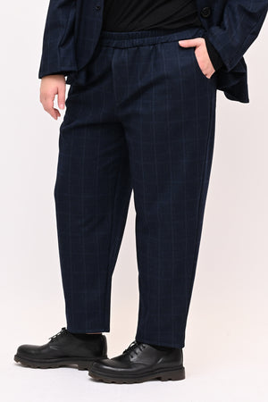 Completo fustagno quadri - Blu