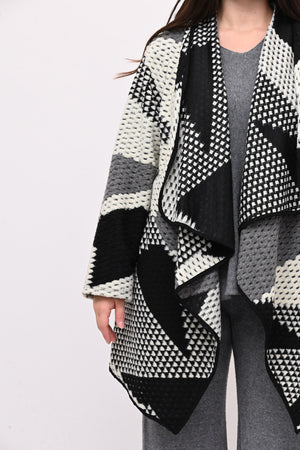 Giacca sciallata punte - Bianco