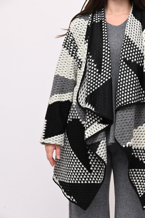 Giacca sciallata punte - Bianco