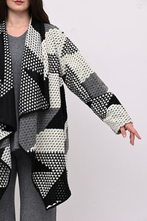 Giacca sciallata punte - Bianco