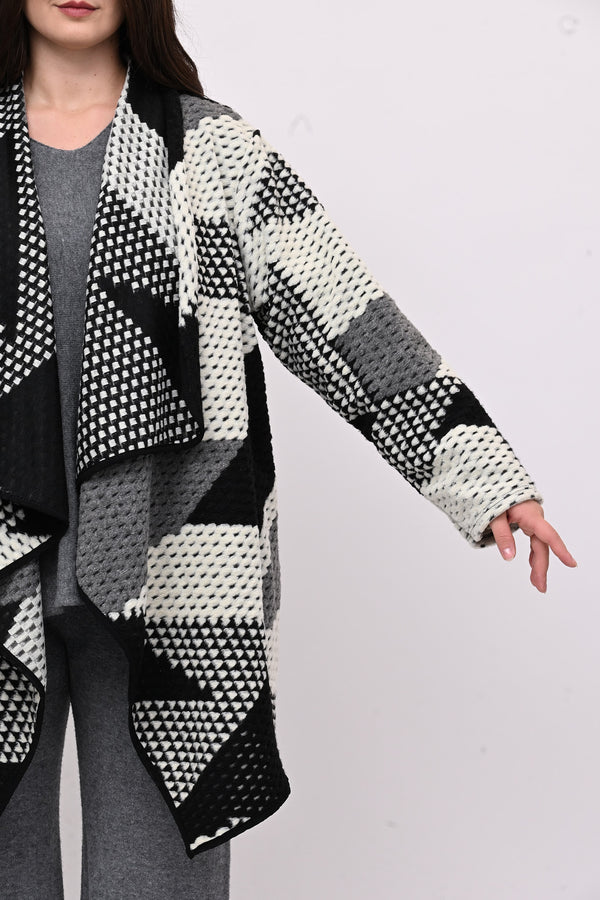 Giacca sciallata punte - Bianco