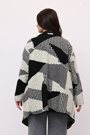 Giacca sciallata punte - Bianco