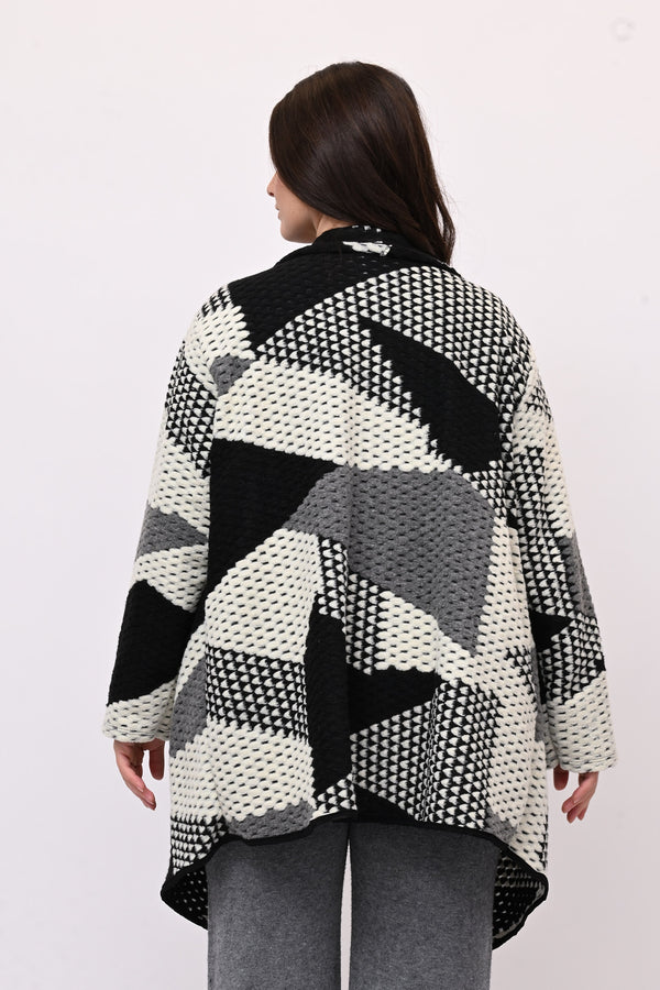 Giacca sciallata punte - Bianco