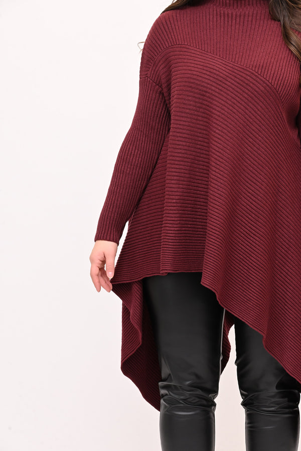 Maxi pull costine - Vino