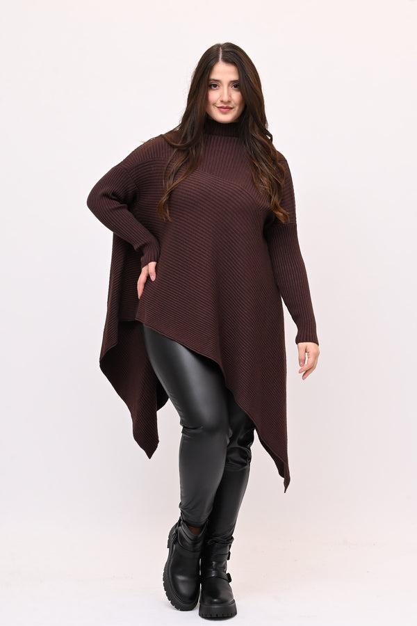 Maxi pull costine - Moro