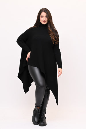 Maxi pull costine - Nero