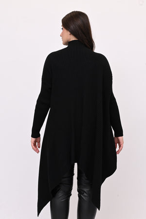Maxi pull costine - Nero