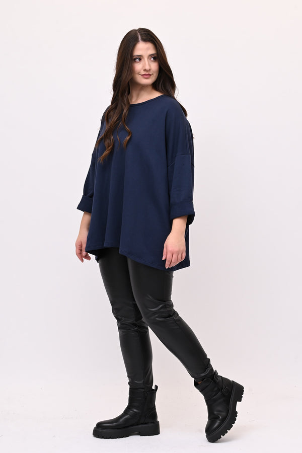 Maxi felpa scatola - Blu