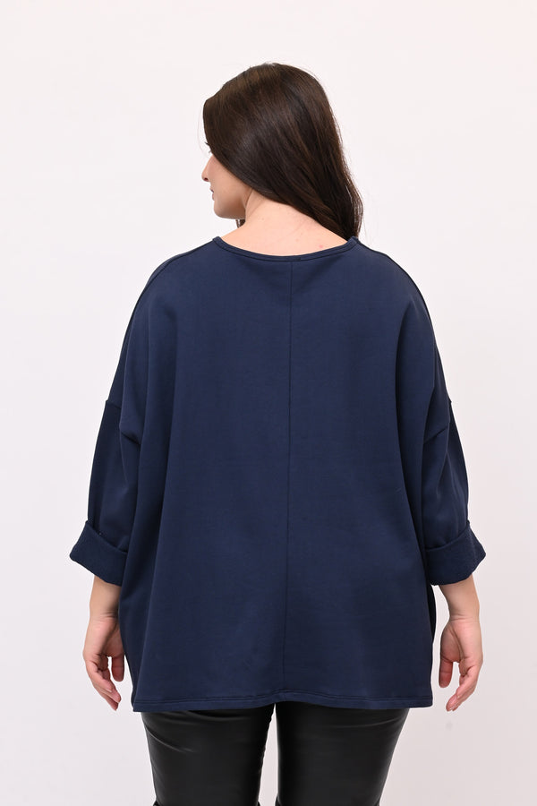 Maxi felpa scatola - Blu