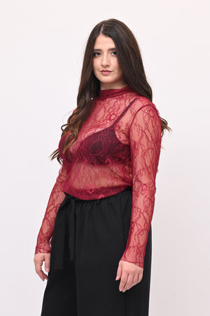 Lupetto pizzo bottone - Vino