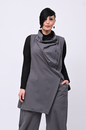 Completo gilet bottoni - Grigio