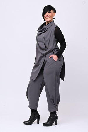 Completo gilet bottoni - Grigio