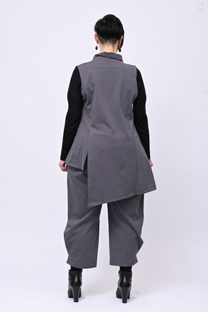 Completo gilet bottoni - Grigio
