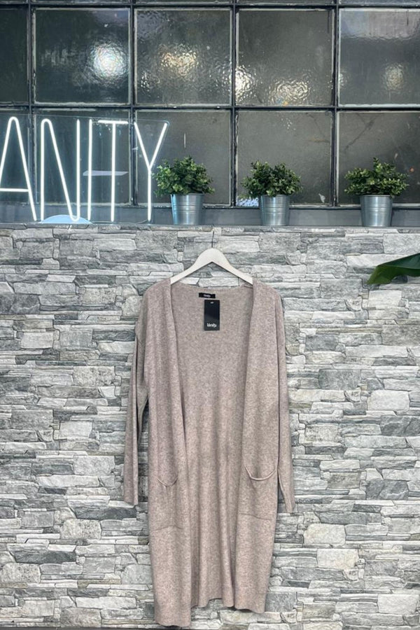 Spolverino tasche calda viscosa - Visone