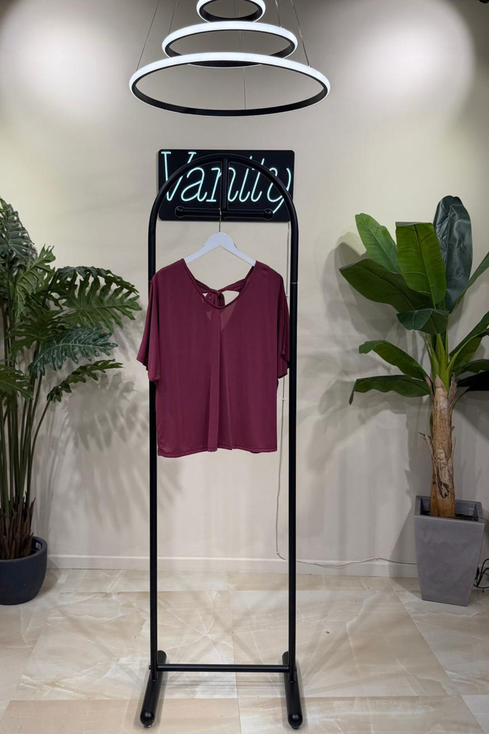 Maglia modal nodo - Vino