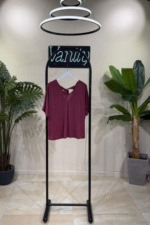 Maglia modal nodo - Vino