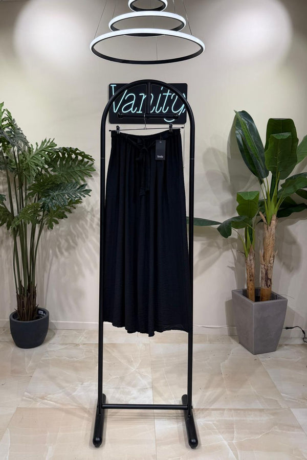 Pantapalazzo cinta fiammato - Nero