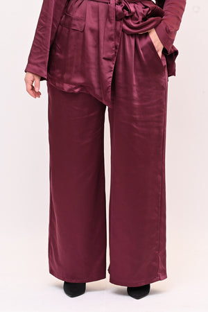 Tailleur pigiama raso - Vino