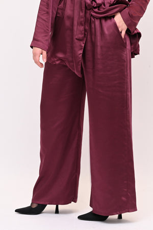 Tailleur pigiama raso - Vino