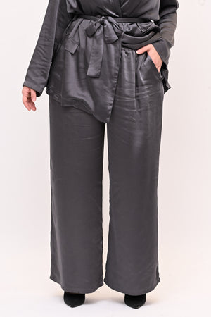 Tailleur pigiama raso - Piombo