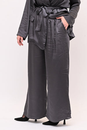 Tailleur pigiama raso - Piombo