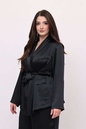 Tailleur pigiama raso - Nero