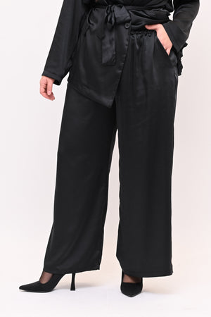 Tailleur pigiama raso - Nero