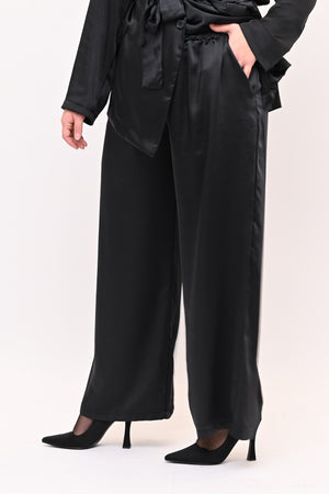 Tailleur pigiama raso - Nero