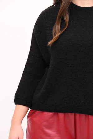 Pull Alpaka elastico - Nero