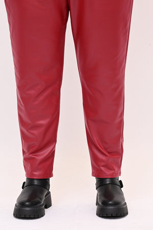 Pantaleggins ecopelle - Vino