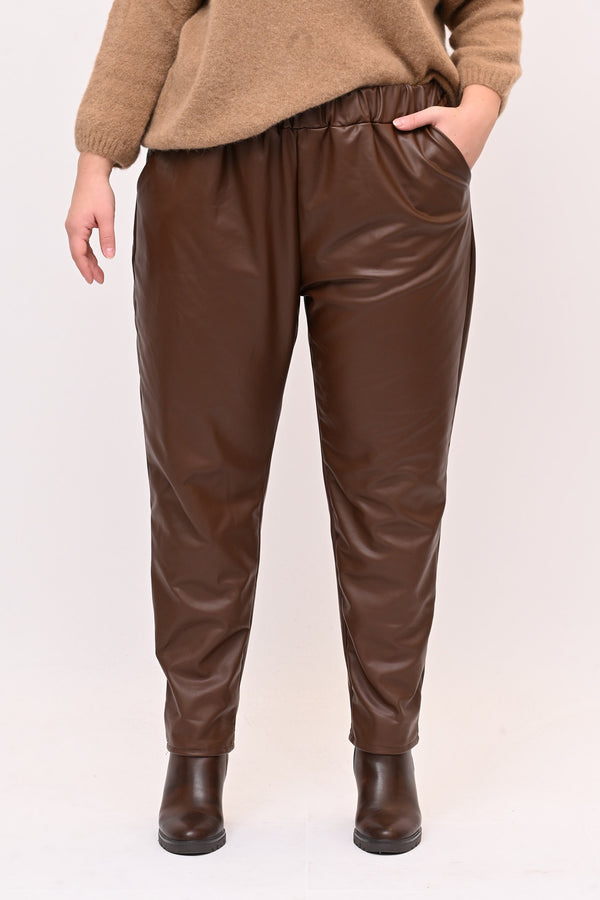 Pantaleggins ecopelle - Moro