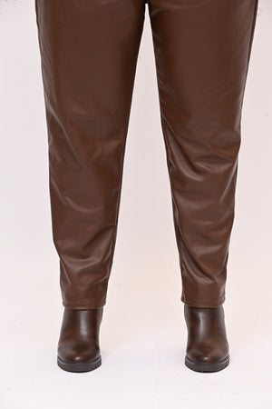 Pantaleggins ecopelle - Moro