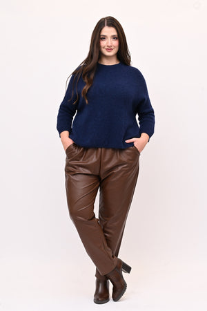 Pull Alpaka elastico - Blu