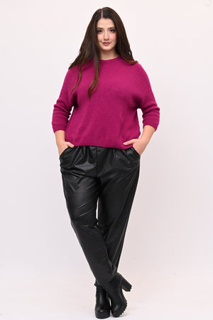 Pull Alpaka elastico - Fuxia