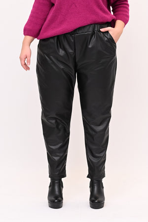 Pantaleggins ecopelle - Nero