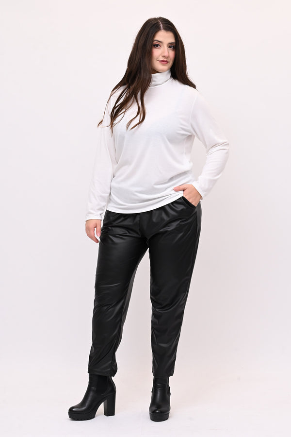 Lupetto viscosa felpato - Bianco