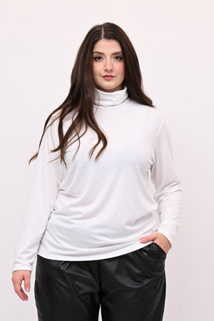 Lupetto viscosa felpato - Bianco