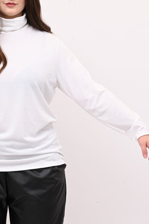 Lupetto viscosa felpato - Bianco