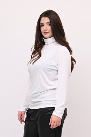 Lupetto viscosa felpato - Bianco