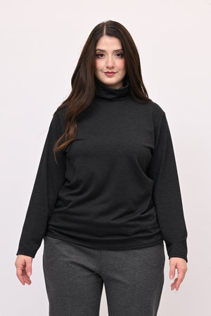 Lupetto viscosa felpato - Grigio