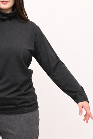 Lupetto viscosa felpato - Grigio