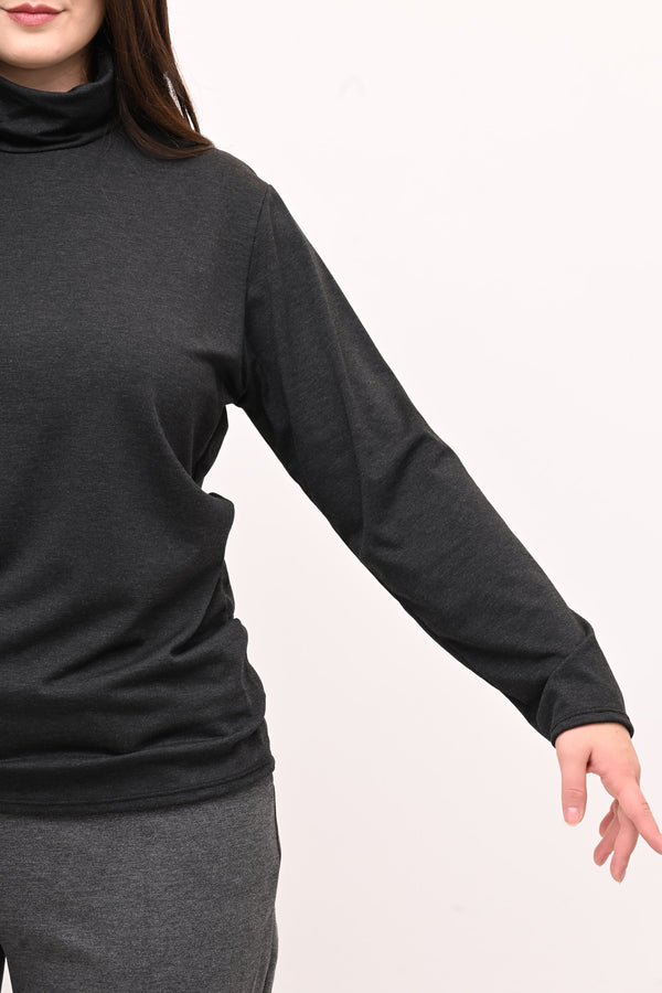 Lupetto viscosa felpato - Grigio