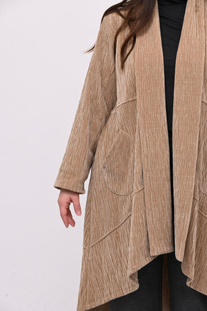 Cappotto ciniglia coda - Vaniglia