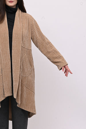 Cappotto ciniglia coda - Vaniglia