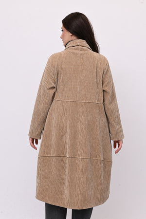 Cappotto ciniglia coda - Vaniglia