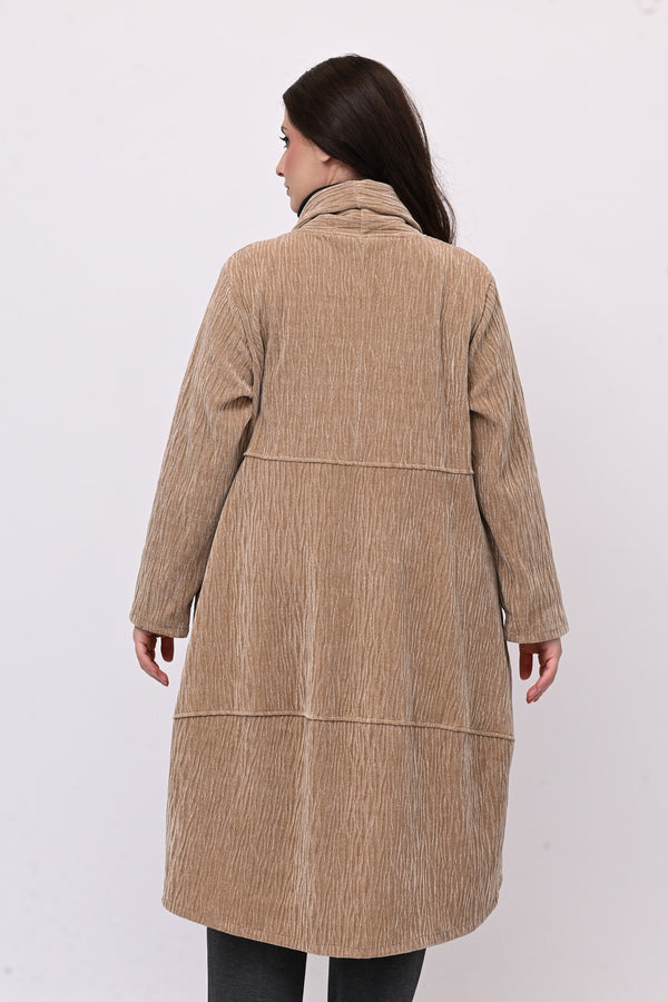 Cappotto ciniglia coda - Vaniglia