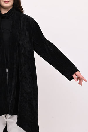 Cappotto ciniglia coda - Nero